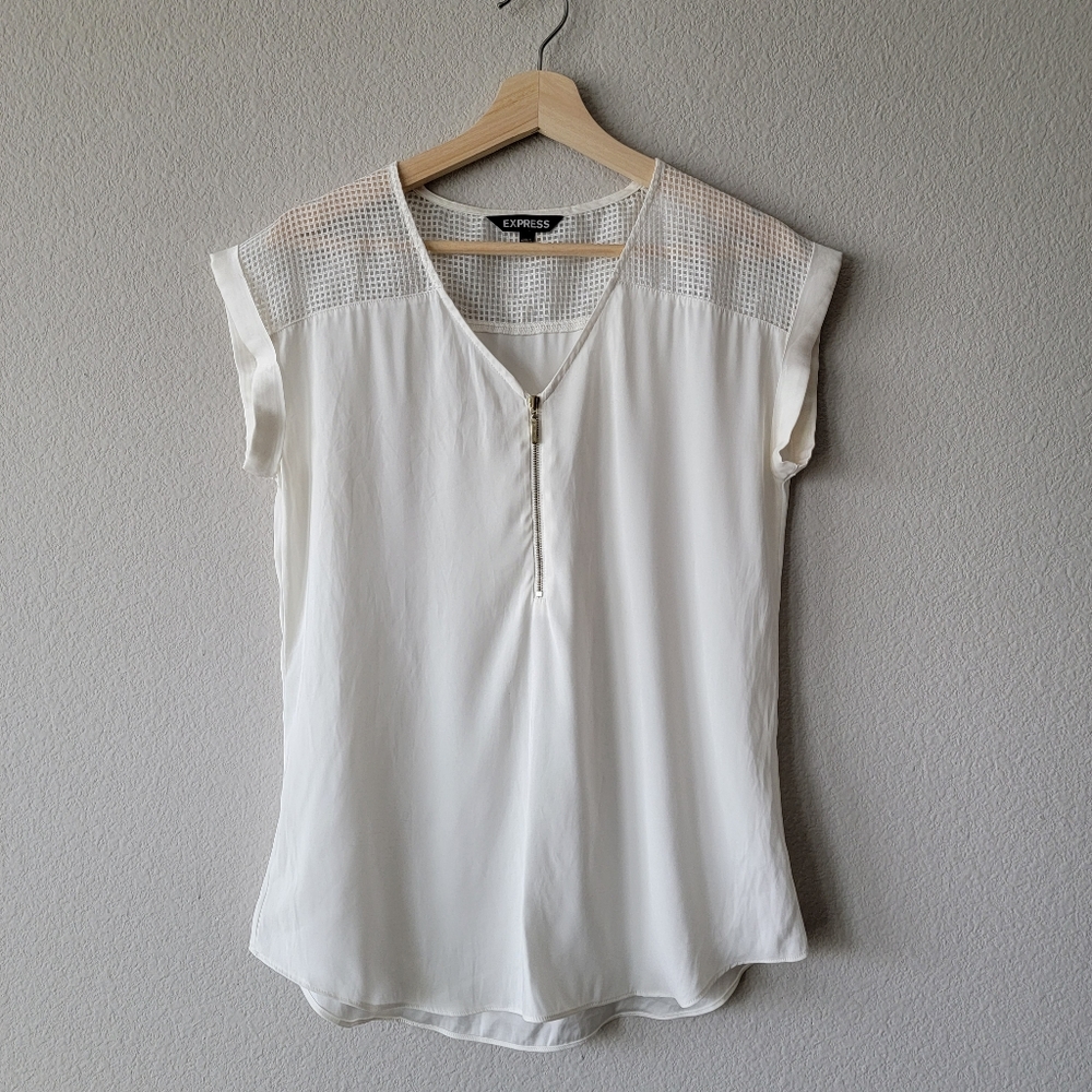 EXPRESS | SLEEVELESS BLOUSE | COLOR WHITE | SIZE S